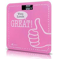 NDN LINE Digital Bathroom Scale: Positive Message (Pink 2)