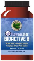 Pure Lab Vitamins Bioactive B Complex - Slow Release - 120 Vegi Caps, Balanced B Vitamin Formula, All in bioactive Form. Slow Release to Extend bioavailability.