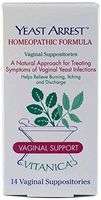 Vitanica - Yeast Arrest - Homeopathic Vaginal Suppositories - 14 Count
