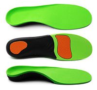 ERGOfoot Arch Supports Orthotic Insoles for Flat Feet Fight Against Plantar Fasciitis,Relieve Pronation Heel Ankle Foot Pain for Women Men