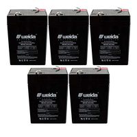 5PC 6V 4.5Ah SLA Battery Rechargeable SLA Replace UB645, D5733, PS640F Fast USA Ship