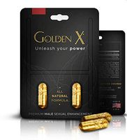 Golden X - Premium Male Enhancement Pills - Horny Goat Weed Powder and Tribulus Terrestris Extract for Men - All Natural Formula