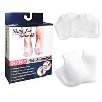 Metatarsal Pads Ball of Foot Cushions, Metatarsal Cushion Mortons Neuroma, Toe Separators Foot Pad, Breathable Silicone Heel Cushion & Cups, Silicone Heel Protectors
