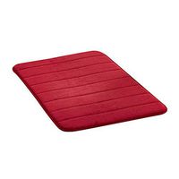 TbpersicwT Home bedroom carpet door mat, Thick Coral Fleece Sponge Bathroom Living Room Chair Mat Carpet Non-slip Rug - Wine Red 6090cm