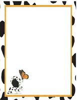 Dalmatian Puppy With Butterfly Stationery Printer Paper 26 Sheets