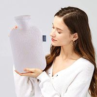 Hot Water Bottle Best for Quick Pain Relief & Comfort with Elegant Water Bottle Cover
