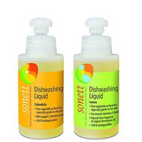 Sonett Travel Size Biodegradable Dish and Laundry Liquid Soap (Calendula and Lemon Dishwashing Liquid)