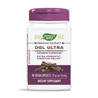 Nature's Way DGL Extra Strength Deglycyrrhizinated Licorice, 75 mg per serving, 90 Capsules