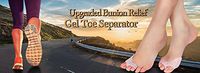 Bunion Relief Gel Toe Separators – Bunion Corrector and Hammer Toe Bunion Splint with Forefoot Cushion Pad – Toe Spacers and Toe Spreaders Bunion Pads