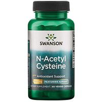Swanson Amino Acid Ajipure N-Acetyl-L-Cysteine Pharmaceutical Grade 600 Milligrams 60 Veg Capsules