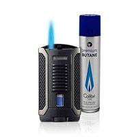 Colibri 300ML Can of Butane – Free with Colibri Apex Single Jet Lighter - Black