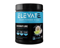 Elevate Nutrition Plant-Based Vegan BCAA Supplement for Muscle Building and Hydration- Energy Booster- All-Natural Food-Sourced BCAA 2:1:1 Ratio- Glutamine, B12, Non-GMO (Coconut Lime)