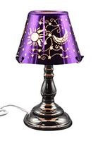 Electric Touch Fragrance Aromatherapy Lamp Oil Warmer Wax Melts Purple Celestial Moon Sun Stars
