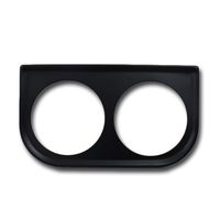 MOTOR METER RACING Universal 2" Dual Gauge Mounting Panel Black