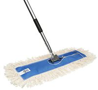 Nine Forty USA 24 Inch Commercial Cotton Dry Dust Mop Head Hardwood Floor Duster Broom Set | Handle