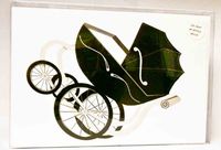 10 Count Baby Carriage Flat Cards and White Envelopes. Ribbons are also included