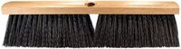 PFERD 89250 Maintenance Lacquered Hardwood Block Medium Floor Sweep Broom, Black Tampico Bristles, 18" Length, 3" Trim Length