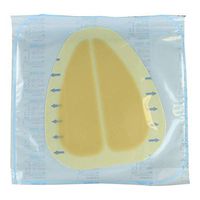 NU-DERM Sacral Hydrocolloid Wound Dressing, HCS100, 6"x7", Border, Single Pad