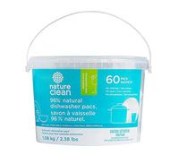 Nature Clean Automatic Dishwasher Pacs, 60 Count