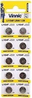 Vinnic L1154-C10-Ag13 Alkaline Manganese Button (Pack Of 10) Cells