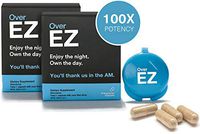 Over EZ Hangover Cure & Prevention, 100x Strength Liver Detox - 1 Pill Prevents 1 Hangover - Boosts Immunity While You Drink, Milk Thistle, L-Cysteine, Vitamin Bs and DHM (8 Pack)
