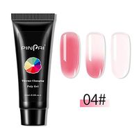 Professional Poly Nail Gel Nail Extension Gel Nail Art Tip Crystal Nail LED UV DIY Clear Nail Gel Nail Enhancement Thickening Gel, 15ml