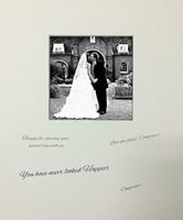 16x20 White Bottom Heavy Signature Mat with Square Opening for 8x8 Picture-Perfect for Weddings, Baby Showers, Anniversaries and More