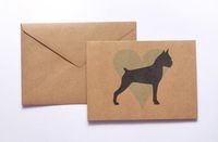 Boxer Blue Heart Stationery Note Card Set