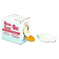 General Supply N205CW05 Multipurpose Reusable Wiping Cloths, Cotton, White, 5lb Box