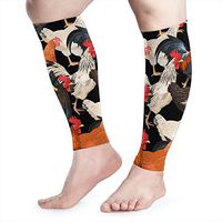 Calf Compression Sleeves 1 Pair Colorful Hens Sport Elasticity Calf Compression Socks for Men & Women