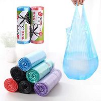 Garbage Bags, Trash Bags, Disposable Waste Bin Trash Holder Garbage Thickened Handle Bag Pouch Random Color