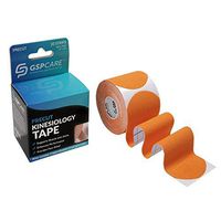 GSPCARE Kinesiology Sports Tape,20 Precut 10in Strips,Highly-Elastic, Water Resistant,Breathable,Provides Pain Relief, Latex Free,Orange