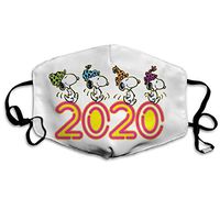 SSUJ7 Snoopy Celebrates 2020 Men Women Adjustable Earloop Mouth Guard Anti-Dust Washable Reusable Mouth Guard for Kids Teens Adults Anti Pollution,Anti-smog