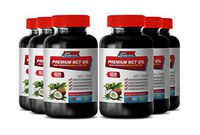 Metabolism and Energy Booster - Cholesterol Balance - Premium MCT Oil 3000MG - mct Fuel - mct fractionated Coconut Oil - 6 Bottle (240 Liquid Capsules)