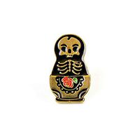 Cute Cartoon Unique Unisex Enamel Lapel Buckle Collar Badge Corsage Brooch Pin Popular Novelty Creation Jewelry Party Girls Girl | Pattern - Skull Flower