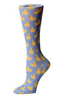 Cutieful Therapeutic Graduated 8-15 mmHg Compression Socks - Rubber Ducks