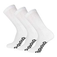 3 Pairs of Non-Skid Diabetic Crew Socks, Non Binding Top Therapeutic Cotton Gripper Socks (White, Size: 9-11)
