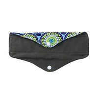 Yardwe Reusable Sanitary Pads Washable Bamboo Charcoal Cloth Pads Cloth Menstrual Pads (Green)