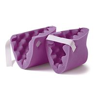 Medline NON081440PH Convoluted Foam Heel Protectors, 1 Pair, Purple