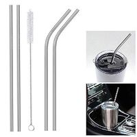 Lazinem New Eco-friendly Stainless Steel Cocktail Drinks Birthday Party Drinking Straws Straws