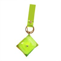 ErYao Case for Airpods Pro Cute Clear Case Cover Bright Color Pouch Cover for Airpods Pro with Key Chain, Orange Green Rainbow (Green)