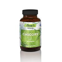 Elena's Herbals Organic Chicory (Cichorium Intybus) (150 Capsules) Inulin Reach in Fiber, Natural Supplement