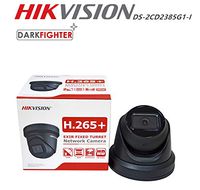 Hikvision 8MP 4K IP Camera DS-2CD2385G1-I 2.8mm (Black), Dome PoE Camera with Smart H.265+ WDR, SD Card Slot, Weatherproof IP67