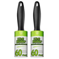 Degbit Lint Rollers for Pet Hair, [Upgraded Handles, Extra Sticky] Pet Hair Remover, Lint Remover [360 Sheets/6 Refills], Lint Roller Set Brush for Dog & Cat Hair Removal, Clothes, Furniture (2 Pack)