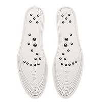 Magnet Acupressure Massager Magnetic Massage Shoes Massage Self-cutting Length Memory Foam for Men and Women 1 Pair (White)