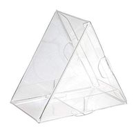 Mini Triangle Box | 25 Count | Size: 3” x 1” x 2 1/2" | Small Decorative Candy Gift Box for Crafting, Wedding + Birthday Favors | Food Packaging for Chocolate, Jewelry, Cupcakes | FS355﻿