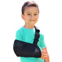 Soles Pediatric Mesh Arm Sling with Padded Shoulder Strap (Black)
