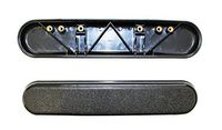 Black Plastic Desk Length Wheelchair Armrests Pair, Universal Fit - 1 Pair