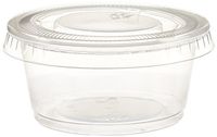 Polar Ice Disposable Plastic Glasses with Lids, 2-Ounce, Translucent, 500-Pack