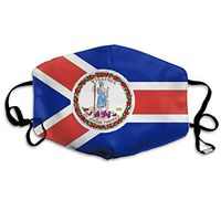 TDynasty Virginia State Flag Unisex Mouth Mask Surgical Masks Half Face Earloop for Outdoor Cycling